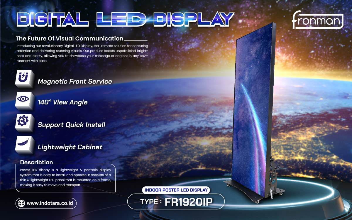 Jual Poster LED Display, Harga Poster LED Display, Digital LED Display Berkualitas